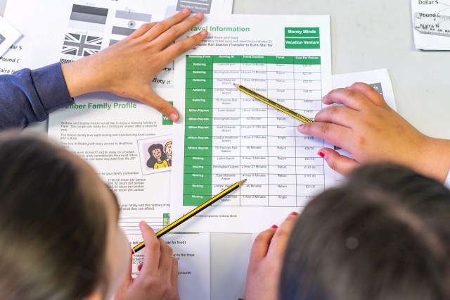 Children complete Yorkshire Building Society Money Minds financial education activities 