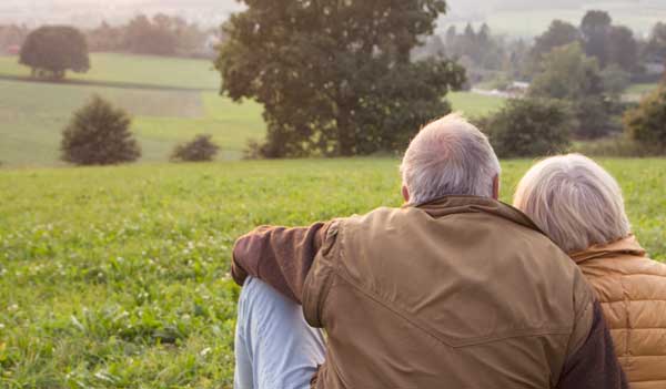 Couple enjoying view
