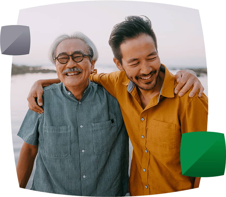 Father and son spending quality time together