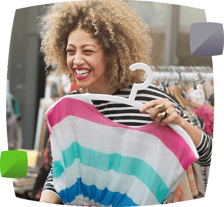 shopping for vintage clothes