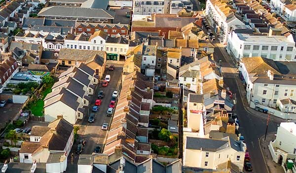 A urban residential area