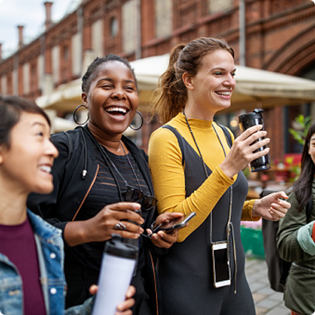 group of women having fun